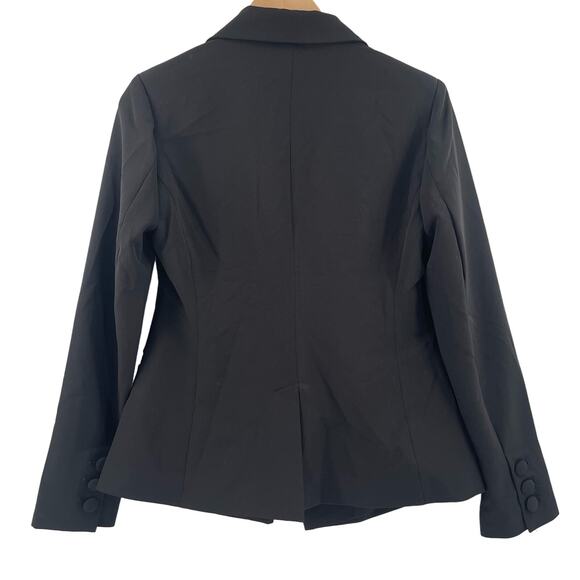 NEW BOSTON PROPER Blazer Size 4 Black NWOT Spandex Blend Stretch Business Casual - Picture 2 of 13
